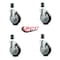 Service Caster Regency Work Table Locking Caster Replacement Set REG-SCC-EX20S514-PPUB-BLK-TLB-112-4 - alternate 2